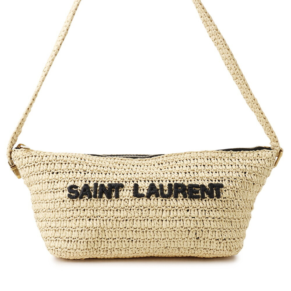 Yves Saint Laurent Saint Laurent Paris Shoulder Bag Le Raffia Crossbody 66749...